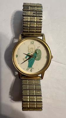 Vtg Dayton Tire Cranston RI-Leon Kayarian Promotional Image Watch-Gold tone-Rare