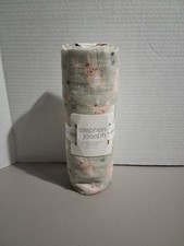Stephen Joseph, Muslin Swaddle Blanket for Baby Girls and Boys 47" X 47"