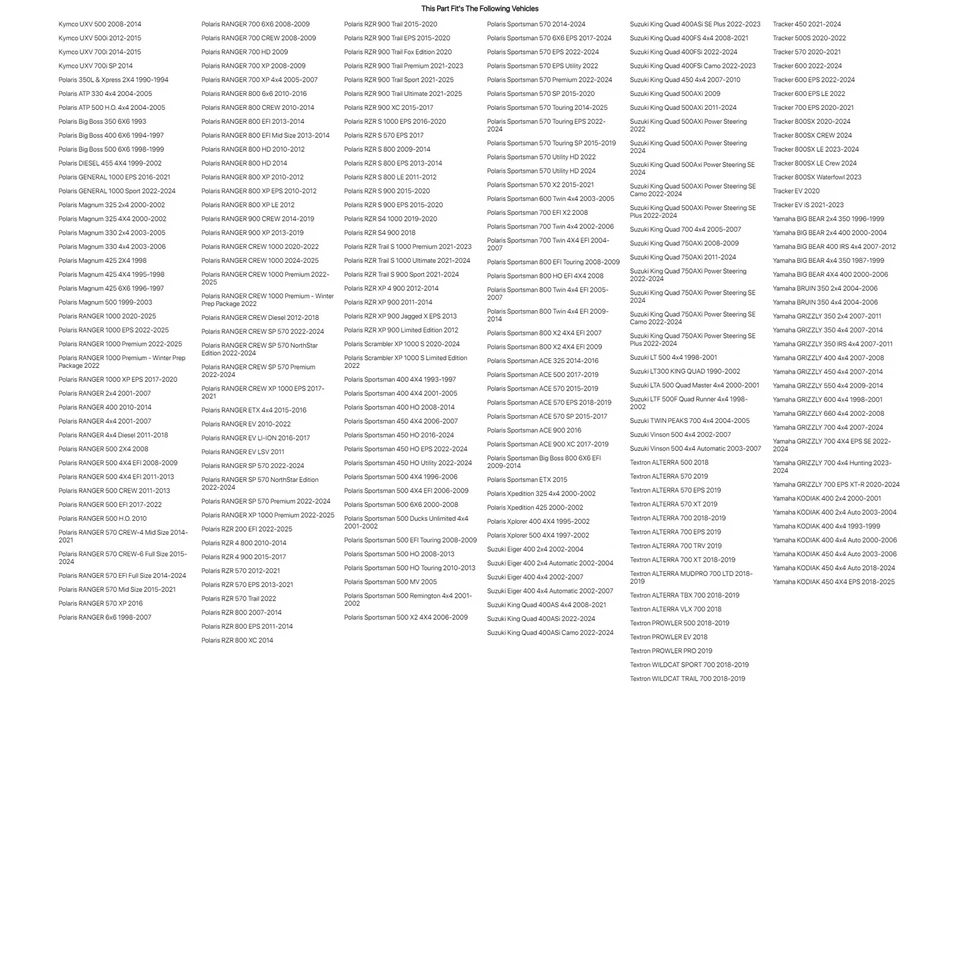 (Paquete de 2) Neumático Tusk TriloBite 25x8-12 para Suzuki LTF 500F Quad Runner 4x4 1998-02 Foto 4 de 4