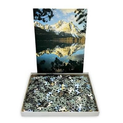 Vintage Springbok Rockies Reflection 500+ Piece Jigsaw Puzzle 18  x 23.5  Comp