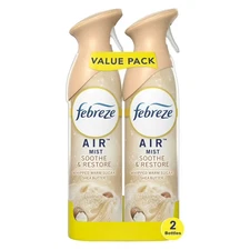 Febreze Air Freshener Spray, Soothe & Restore, 8.8oz, 2 Count