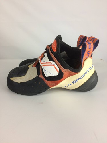 Excellent La Sportiva Solution Women's Climbing Shoes, White/Lily Orange, W39