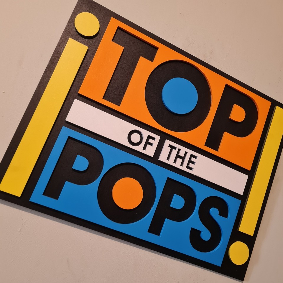 Uk Rpu Top Of The Pops 3d Wall Art Sign Mancave Retro | eBay UK