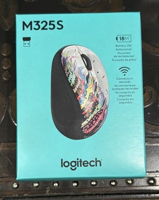 Logitech M325S Wireless Mouse Celebration Black 910-007525 FACTORY SEALED *NEW*