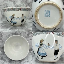 Figgjo Flint Norway Hardanger Dancers Dessert Cereal Bowl 5"