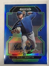 2022 Panini Prizm DP Riley Martin #PDP216 Blue Prizm Auto CUBS #/99 Color Match