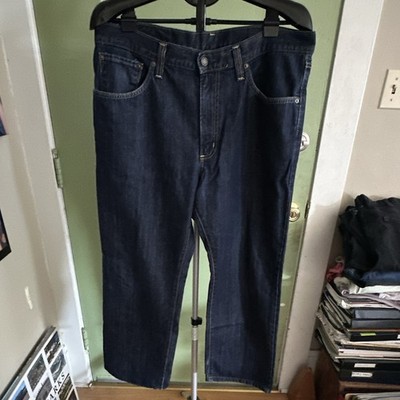 EDWIN International Basic Men's Dark Wash Blue Denim Jeans Straight Fit 5-Pocket