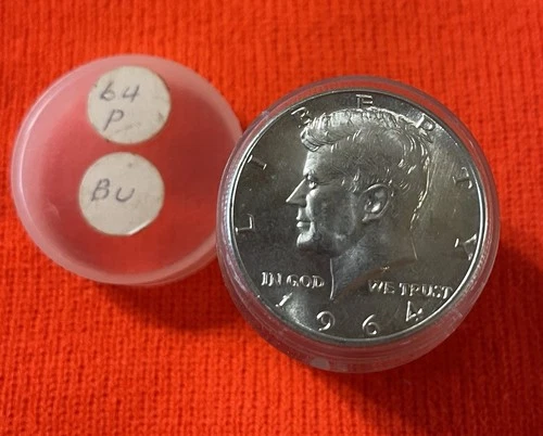 NICE BRIGHT 1964 P Kennedy 90% Silver Half Dollar Roll of 20 Coins Choice GEM BU