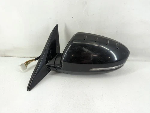 2014-2016 Kia Cadenza Driver Left Side View Power Door Mirror Black LH106
