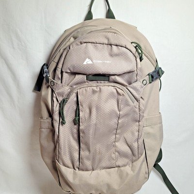 Ozark Trail Denton 20L Backpack Gray Beige Hiking Daypack Laptop School Travel