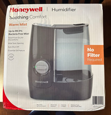 Honeywell Warm Mist Humidifier 1 Gal Filterless Auto Shut Off Aroma HWM845BWM