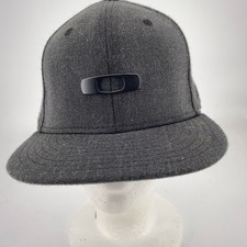 Oakley New Era Gray Wool Blend Hat Cap Snap Back One Size Fits Most 9Fifty Mens