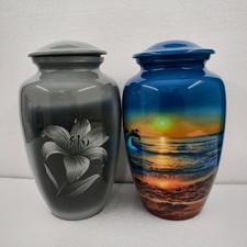 Set of 2 Beautiful Cremation Urn for Adult Human, Urns for Animal Ashes
