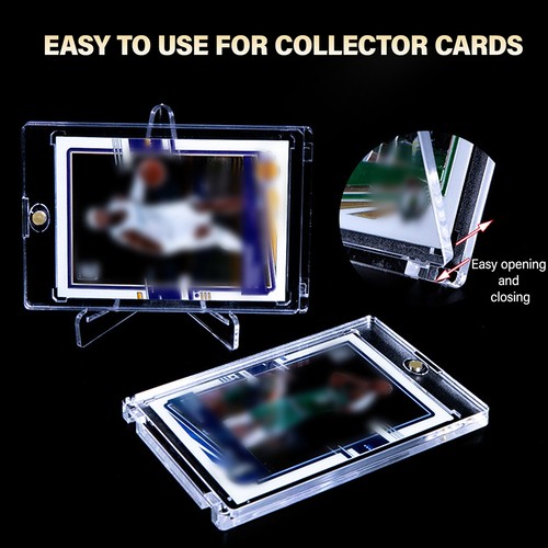 Magnetic Trading Sports Card Holder 35pt-130pt One-Touch Hard Case UV Protection - Picture 5 of 18