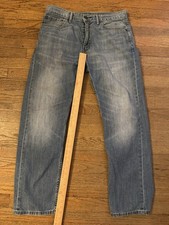 Levis 505 Regular Fit Jeans Mens 36x32 Blue Medium Wash Straight Leg Denim Pants