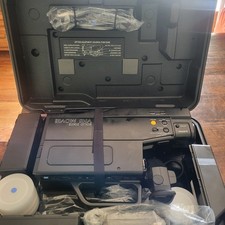 Sears Roebuck VHS Movie Video Camera Camcorder Set with Case for parts or to rep