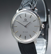 Near MINT Vintage Omega De Ville TOOL.104 33mm Manual Winding Silver Dial Men's