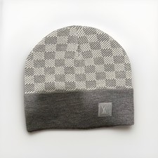 Louis Vuitton Mens Winter Beanie Hat Grey/dar...