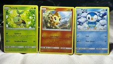 Turtwig/Chrimchar/Piplup - 6/156, 21/156, 32/156 - ultra Prism Regular bundle X3