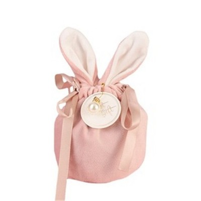 Rabbit Ears Bag 1-5pc Convenient Packing Cute Velvet Candy Bags Practical Easter