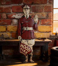 24"X8" Embossed Vintage Style "Hood Tire Dealer" Advertizing Sign...Ships Free!