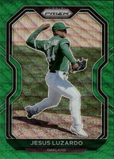 2021 Panini Prizm Green Wave Prizm #83 Jesus Luzardo Oakland Athletics
