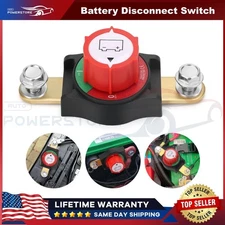 Side Post Battery Disconnect Switch 12V-48V Kill Cut Off Switch for Car RV Boat