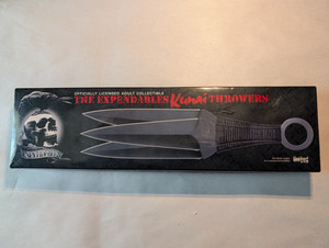 Expendables Large 12" Professional Tactical Black 3pc Throwing knife Set UC2772