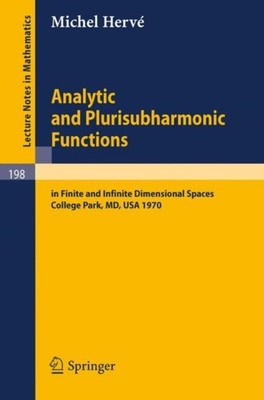 Herve - Analytic and Plurisubharmonic Functions   In Finite and Infini - X555z