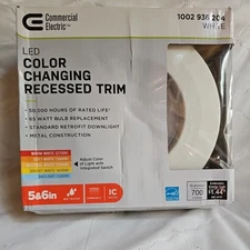 Commercial Electric LED Energy Star Color Changing Recessed Trim Downlight Kit