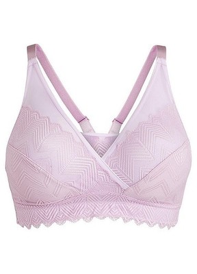 Minimizer-Bralette ohne Bügel Gr. 85 Cup D Flieder Damen-Bra Oberteil Neu*
