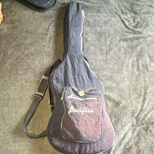 Pacifica Series Blue Solid Body Electric Guitar 6-String RH 4/4 Gig Bag Strap