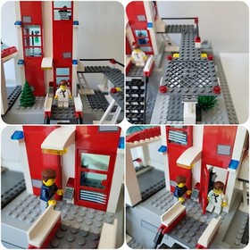 Lego Town City 7892 HOSPITAL 99% Complete w/Instructions and Box.