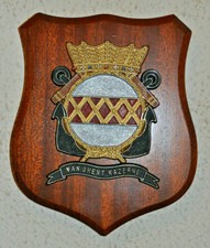 Netherlands Marine Corps Van Ghent Kazerne plaque shield crest gedenkplaat Dutch