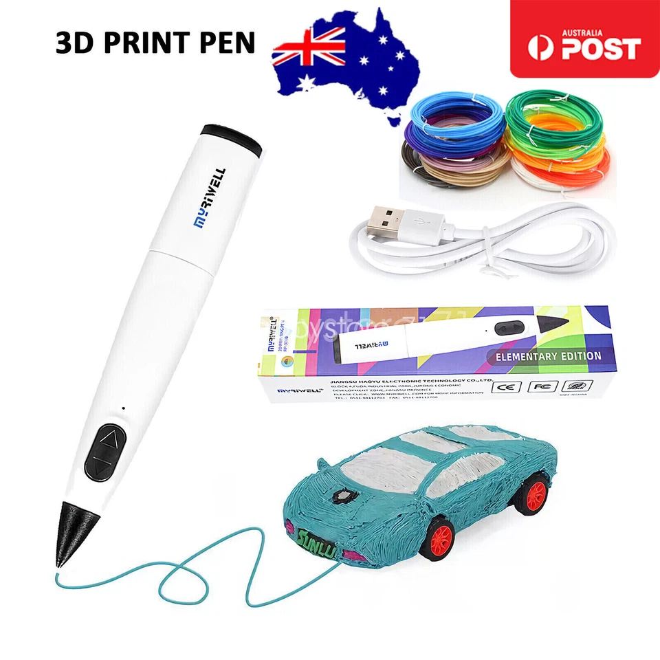 3D Printing Pen 20 Color 100m PCL Filaments DIY Crafting Doodle Drawing - image 2 of 4