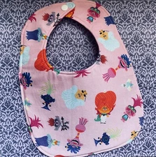 Music Rock N Roll Trolls Baby Bib