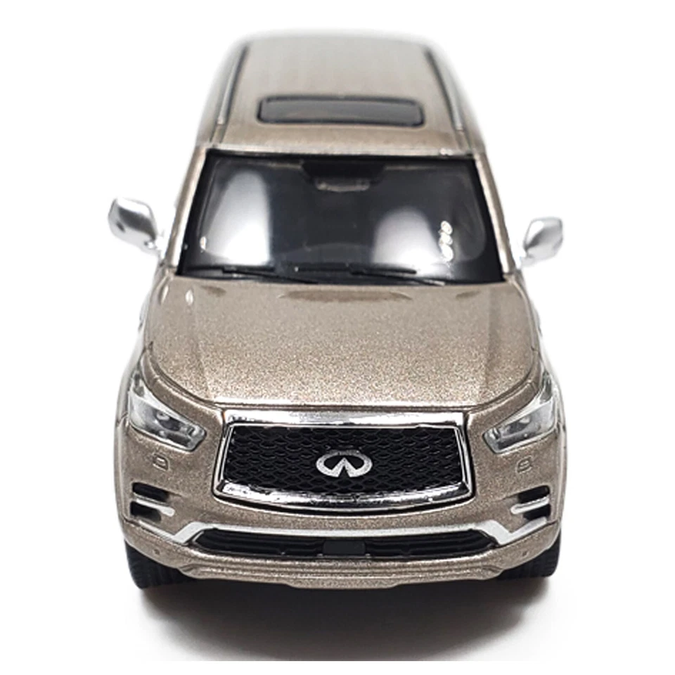 Modelo de coche fundido a presión Paudi Infiniti QX80 escala 1:64 colección juguete regalo Foto 2 de 4