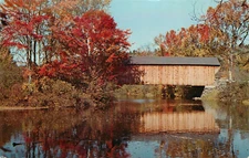 Covered Bridge Postcard Corbin 1835 New Hampshire Sugar River