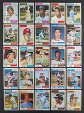 1974 Topps Baseball Set Break 25 Cards