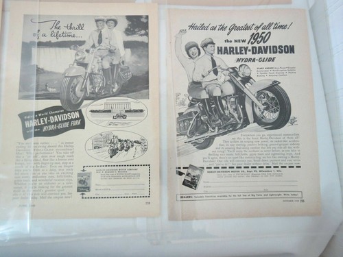 1945-1969 Harley Davidson Magazine Article Clippings Vintage (Lot #4) - Picture 3 of 12