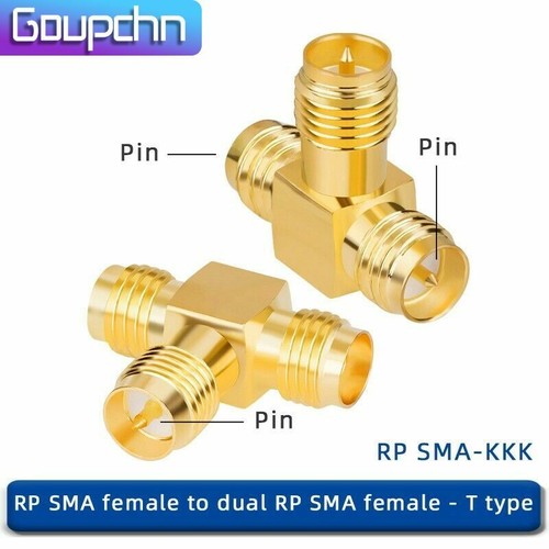 1Pair SMA Adapter RP SMA Male Plug to Female Jack RF Connector Straight T L Type - Picture 15 of 26