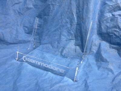 Commodore Transparent Acrylic Glass Stand - Small - C64, VC20, C64C, C16, PLUS/4