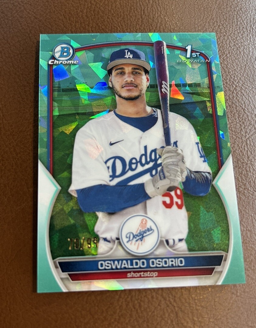 2023 Bowman Chrome Sapphire Oswaldo Osorio Aqua Refractor Prospect #/99 1st