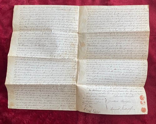 Antique 19th Century 1842 Indenture Deed Cheltenham Township Montgomery Cty PA - Picture 3 of 5