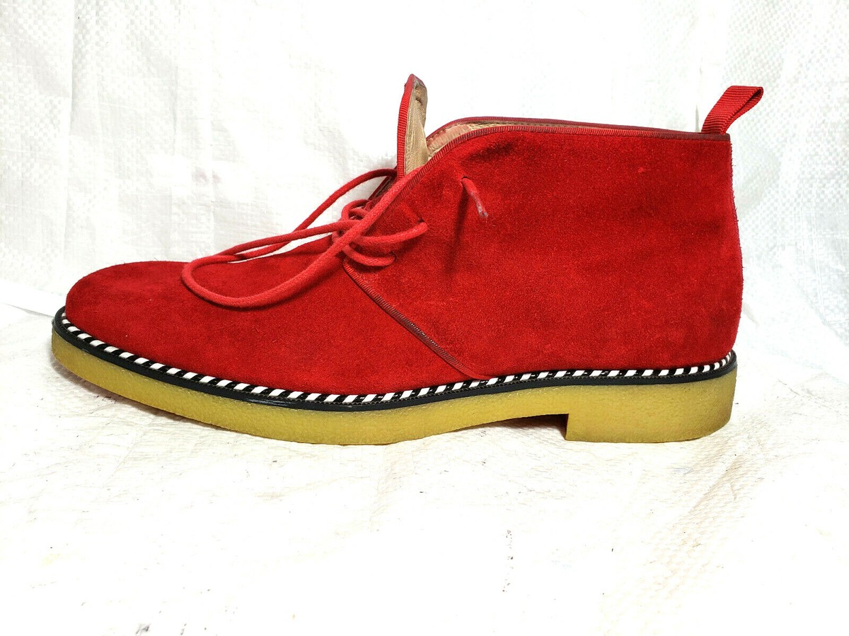 Christian Louboutin Cream and Red Men\'s Boots Christian Louboutin Men main image 2