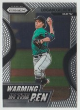 2020 Panini Prizm Warming in the Pen #WIP-12 Logan Gilbert Mariners