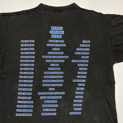 Vintage 2000 Bon Jovi Forever 'Euro Crush Tour' T-Shirt Redwood
