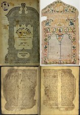 40 Ancient Judaism Yiddish Hebrew Torah Talmud Manuscripts Books - Vol.1 on DVD