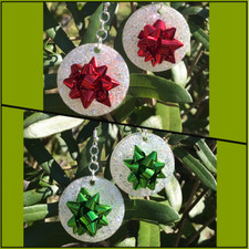 Christmas Bow Earrings, Christmas Earrings, Bow Earrings, Christmas Jewelry, Bow