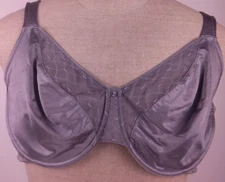 Curvation Gray Nylon Underwired T Shirt Bra Size 42 DD.                     (43)
